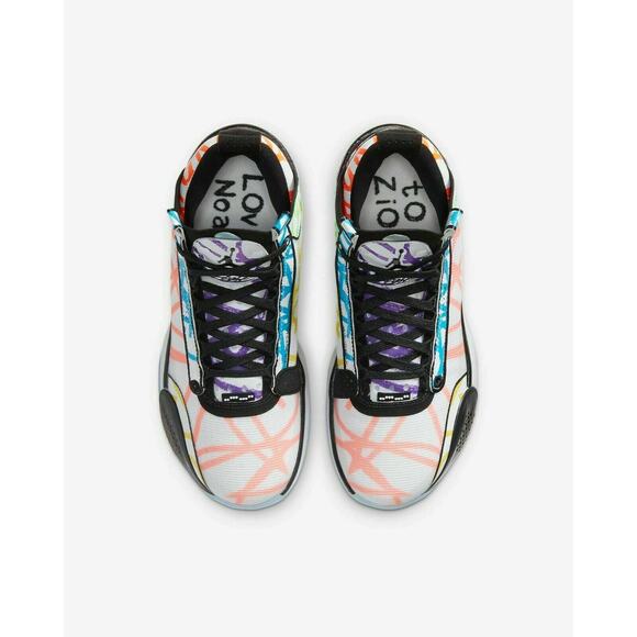 Nike Air Jordan 34 Zion PE GS Coloring Book Men Youth Sz 7Y DA4450 100 - Picture 5 of 8